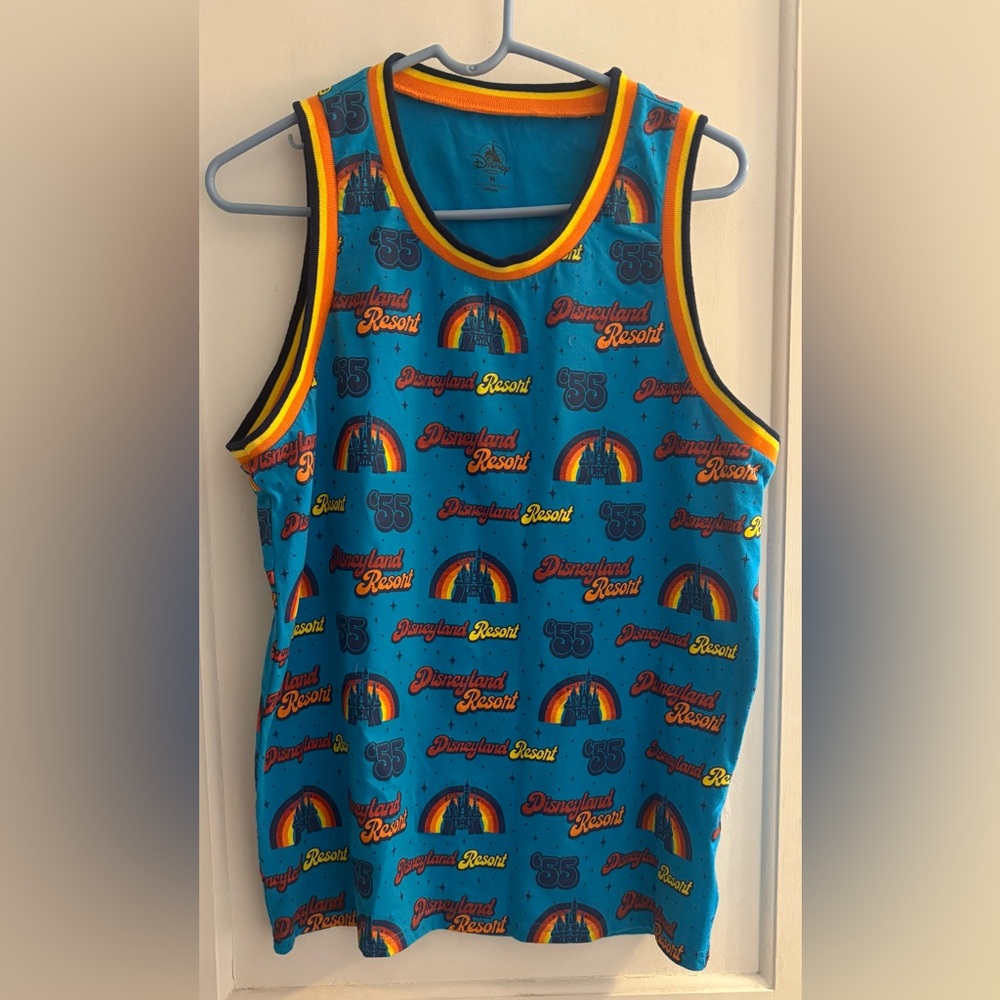Disney Parks Disneyland Resort Retro Jersey Style Tank Top Size Medium